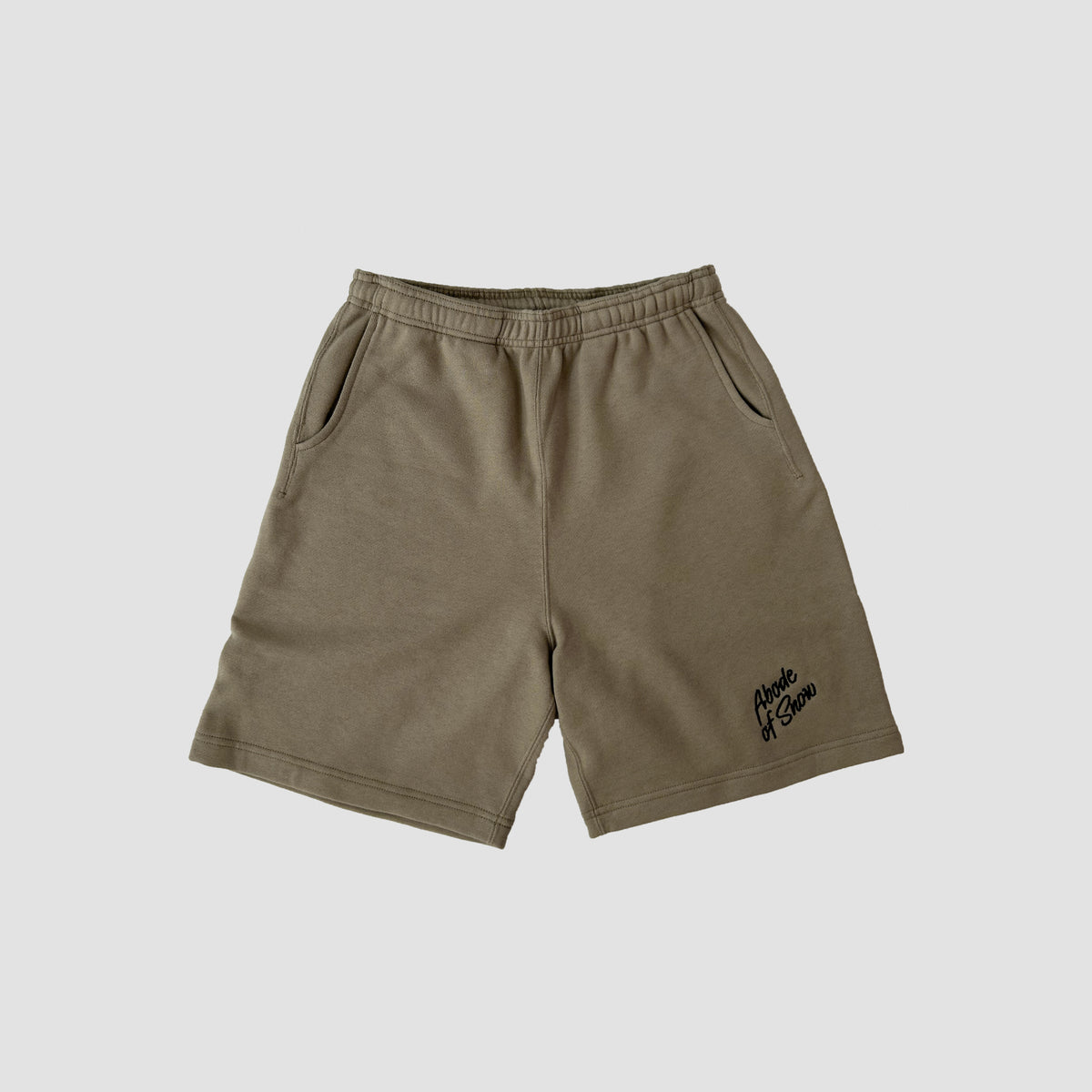 SWEAT SHORTS MOSS GRAY – ABODE OF SNOW USA